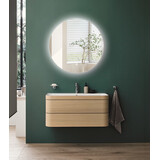 Oppio LUNA - 40 CM ( Randloos ) Badkamerspiegel met verlichting