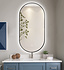 ELLIPS - 40x75 CM ( ZWART ) Toilet / Badkamerspiegel met verlichting ELLIPS - 40x75 CM ( ZWART ) Toilet / Badkamerspiegel met verlichting
