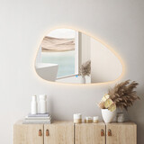 Oppio ARTSY - 60 CM ( Randloos ) Toilet / Badkamerspiegel met verlichting Oppio ARTSY - 60 CM ( Randloos ) Toilet / Badkamerspiegel met verlichting