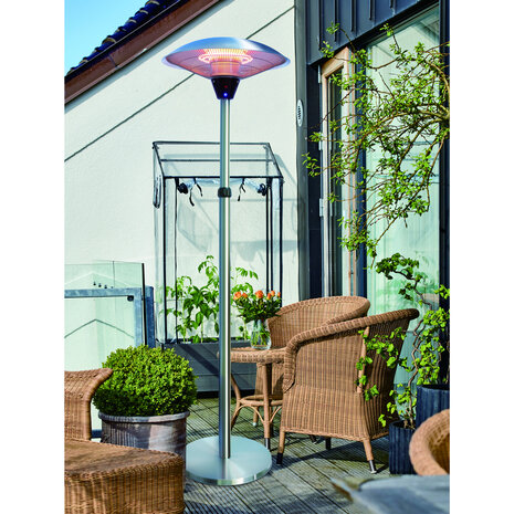 Oppio OPPIO Elektrische PRO Rond Terrasverwarmer 2100W (STAAND) - WIFI FUNCTIE Oppio OPPIO Elektrische PRO Rond Terrasverwarmer 2100W (STAAND) - WIFI FUNCTIE