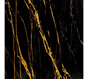 Oppio €69 PER PANEEL - 120x280x0,3 cm - PVC Wandpaneel Ceasar Black  - Zwart Goud Hoogglans