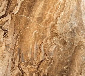 Oppio €79 PER PANEEL - 120x280x0,3 cm - PVC Wandpaneel Milos Bruin Marmerlook Hoogglans -