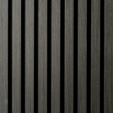 Oppio €45 PER PANEEL - 260x60 cm ZWART Eiken akoestische wand panel lattenwand met Vilt Oppio €45 PER PANEEL - 260x60 cm ZWART Eiken akoestische wand panel lattenwand met Vilt