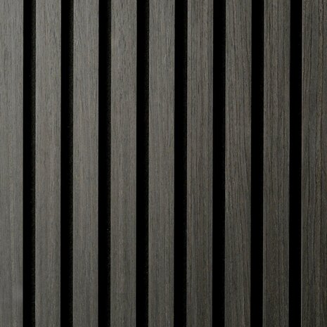 Oppio €37 PER PANEEL - 260x60 cm ZWART Eiken akoestische wand panel lattenwand met Vilt