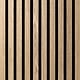 Oppio €37 PER PANEEL - 260x60 cm NEW WALNOOT Eiken akoestische wand panelen lattenwand met Vilt