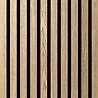 Oppio €45 PER PANEEL - 260x60 cm NEW WALNOOT Eiken akoestische wand panelen lattenwand met Vilt