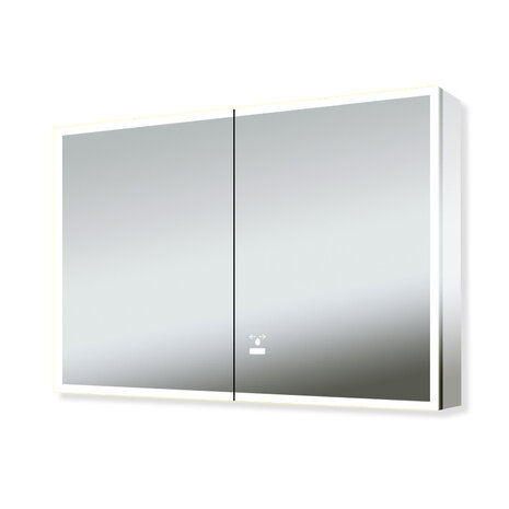 Oppio ZEYN Spiegelkast 120×70 Badkamerspiegel met verlichting Oppio ZEYN Spiegelkast 120×70 Badkamerspiegel met verlichting