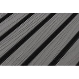 Oppio €28 Per Stuk - SILVER GREY - Zwarte strepen - Gevelbekleding – Composiet | 290 x 22 cm | Gevel | Tuin