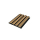 Oppio €35 Per Stuk - TEAK - Zwarte strepen - Gevelbekleding – Composiet | 290 x 22 cm | Gevel | Tuin | 3D Houtnerf