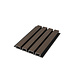 Oppio €28 Per Stuk - ROSEWOOD - Zwarte strepen - Gevelbekleding – Composiet | 290 x 22 cm | Gevel | Tuin |