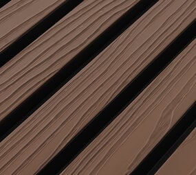 Oppio €28 Per Stuk - MAHONIE - Zwarte strepen - Gevelbekleding – Composiet | 290 x 22 cm | Gevel | Tuin