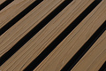 SAMPLE - TEAK - Zwarte strepen -  Gevelbekleding – Composiet | 290 x 22 cm | Gevel | Tuin | 3D Houtnerf