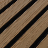 Oppio SAMPLE - TEAK - Zwarte strepen -  Gevelbekleding – Composiet | 290 x 22 cm | Gevel | Tuin | 3D Houtnerf Oppio SAMPLE - TEAK - Zwarte strepen -  Gevelbekleding – Composiet | 290 x 22 cm | Gevel | Tuin | 3D Houtnerf