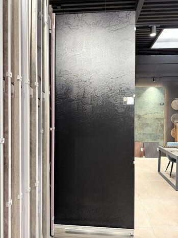 Oppio SAMPLE - Oppio LIMITED - Oppio EFFEN PUUR ZWART PVC Wandpaneel MAT