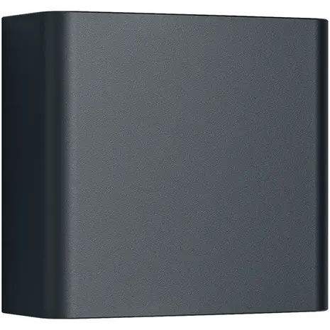 OPPIO SQUARE - Antraciet - Up & Down - LED Wandlamp -  Voor Buiten en Binnen OPPIO SQUARE - Antraciet - Up & Down - LED Wandlamp -  Voor Buiten en Binnen
