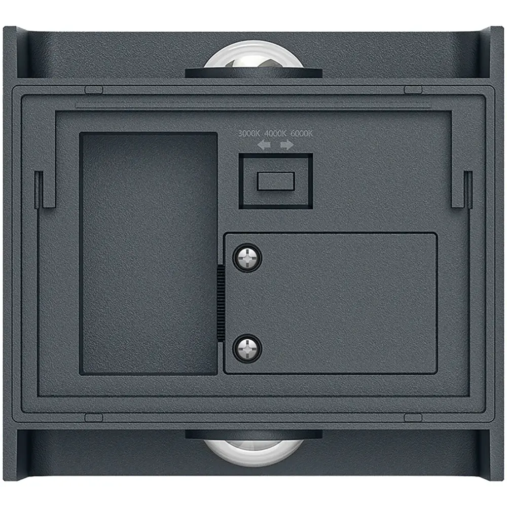 OPPIO SQUARE - Antraciet - Up & Down - LED Wandlamp -  Voor Buiten en Binnen OPPIO SQUARE - Antraciet - Up & Down - LED Wandlamp -  Voor Buiten en Binnen