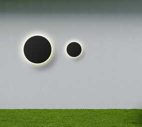 OPPIO Plinto - Zwart - Rond - LED Wandlamp - Voor Buiten en Binnen OPPIO Plinto - Zwart - Rond - LED Wandlamp - Voor Buiten en Binnen