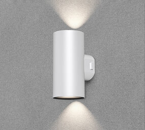 Oppio Round - Up & Down - Wit - Rond - LED Wandlamp - Voor Buiten en Binnen Oppio Round - Up & Down - Wit - Rond - LED Wandlamp - Voor Buiten en Binnen