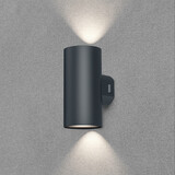 OPPIO Round - Up & Down - Zwart - Rond - LED Wandlamp - Voor Buiten en Binnen OPPIO Round - Up & Down - Zwart - Rond - LED Wandlamp - Voor Buiten en Binnen