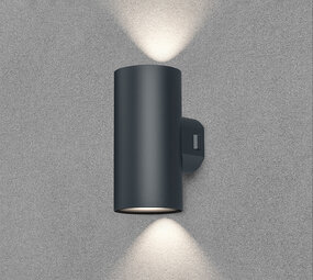 OPPIO Round - Up & Down - Zwart - Rond - LED Wandlamp - Voor Buiten en Binnen OPPIO Round - Up & Down - Zwart - Rond - LED Wandlamp - Voor Buiten en Binnen