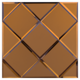 Oppio COPPER Glass Mat - Zelfklevend Mozaiek 300x300x4mm