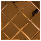 Oppio COPPER Glass  - Zelfklevend Mozaiek 300x300x4mm