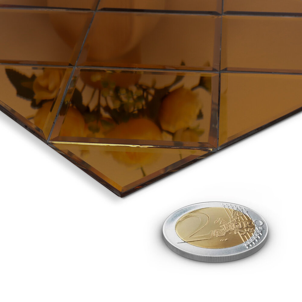 Oppio COPPER Glass - Zelfklevend Mozaiek 300x300x4mm Oppio COPPER Glass - Zelfklevend Mozaiek 300x300x4mm