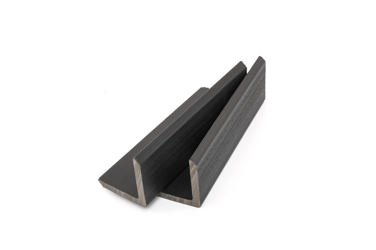 Oppio BLACK - HOEKPROFIEL 290x5x5 cm WPC ( 360° volledig bedekkende beschermlaag )