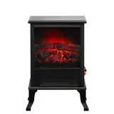 Oppio Milano Black Vrijstaande Elektrische Sfeerhaard – Compact & Stijlvol
