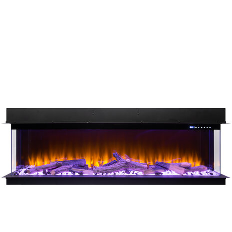 Oppio Amsterdam 30CM DIEP - 220 CM 3D INBOUW Elektrische Sfeerhaard MET VERWARMING + WIFI + APP FUNCTIE Oppio Amsterdam 30CM DIEP - 220 CM 3D INBOUW Elektrische Sfeerhaard MET VERWARMING + WIFI + APP FUNCTIE