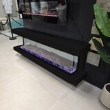 Oppio OPBOUW KAST ZWART + SFEERHAARD AMSTERDAM 127 CM Oppio OPBOUW KAST ZWART + SFEERHAARD AMSTERDAM 127 CM