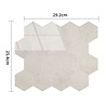 Oppio BEIGE MARBLE Hexagon - Zelfklevende Mozaïek 29.2x25.4x3.3 mm Oppio BEIGE MARBLE Hexagon - Zelfklevende Mozaïek 29.2x25.4x3.3 mm