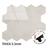 Oppio BEIGE MARBLE Hexagon - Zelfklevende Mozaïek 29.2x25.4x3.3 mm Oppio BEIGE MARBLE Hexagon - Zelfklevende Mozaïek 29.2x25.4x3.3 mm