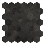 Oppio XL Antraciet Leisteen HEXAGON - Zelfklevend Mozaïek  290x288mm