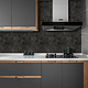 Oppio XL Antraciet Leisteen HEXAGON - Zelfklevend Mozaïek  290x288mm