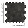 Oppio XL Antraciet Leisteen HEXAGON - Zelfklevend Mozaïek 290x288mm Oppio XL Antraciet Leisteen HEXAGON - Zelfklevend Mozaïek 290x288mm