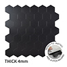 Oppio XL Midnight Black HEXAGON - Zelfklevende Mozaïek Oppio XL Midnight Black HEXAGON - Zelfklevende Mozaïek