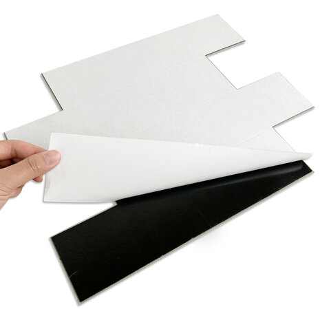 Oppio Beton Licht Grijs METRO - Zelfklevende Mozaïek 30.5x30.5x4 mm