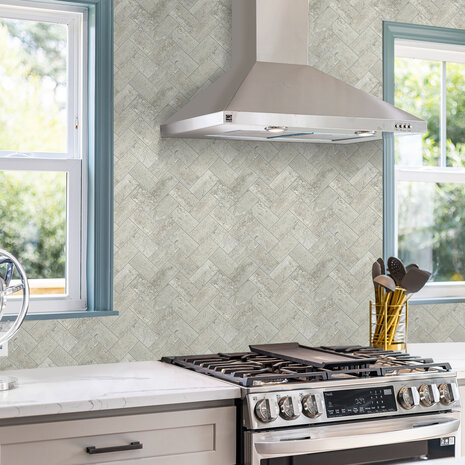 Oppio XL Visgraat Stone Taupe - Zelfklevend Mozaïek 29.5x28.8x3.3 mm Oppio XL Visgraat Stone Taupe - Zelfklevend Mozaïek 29.5x28.8x3.3 mm