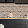 Oppio Natuursteen Taupe METRO - Zelfklevend Mozaïek Oppio Natuursteen Taupe METRO - Zelfklevend Mozaïek
