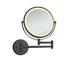 Oppio COSMO make-up spiegel (ZWART) Toilet / Badkamerspiegel met verlichting Oppio COSMO make-up spiegel (ZWART) Toilet / Badkamerspiegel met verlichting