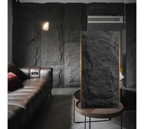 Oppio 3D XL LIGHT BLACK Rotswand Wandpaneel 60x120