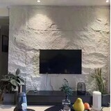 Oppio 3D XL WIT Rotswand Wandpaneel 60x120