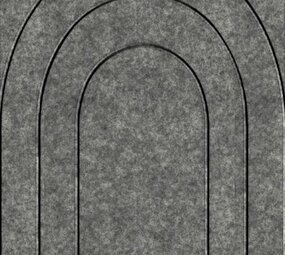 Oppio Sample -  OPPIO  Viltpaneel Barok Grijs Viltpaneel