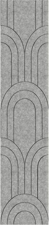 Oppio OPPIO Viltpaneel Licht Grijs - BAROK - 280x60 cm - Brandvertragend & Geluiddempend Oppio OPPIO Viltpaneel Licht Grijs - BAROK - 280x60 cm - Brandvertragend & Geluiddempend