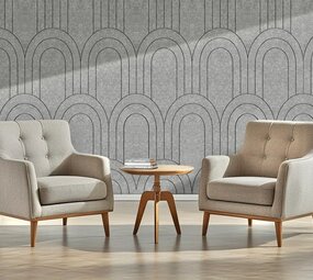 Oppio OPPIO Viltpaneel Licht Grijs - BAROK - 60x280 cm - Brandvertragend & Geluiddempend Oppio OPPIO Viltpaneel Licht Grijs - BAROK - 60x280 cm - Brandvertragend & Geluiddempend