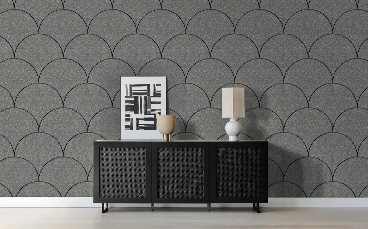 Oppio OPPIO Viltpaneel Grijs - SCHRUB - 56x280 cm - Brandvertragend & Geluiddempend Oppio OPPIO Viltpaneel Grijs - SCHRUB - 56x280 cm - Brandvertragend & Geluiddempend