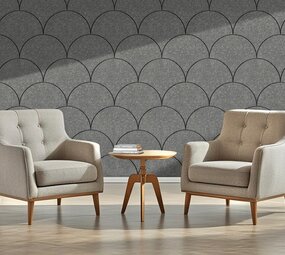 Oppio OPPIO Viltpaneel Grijs - SCHRUB - 56x280 cm - Brandvertragend & Geluiddempend Oppio OPPIO Viltpaneel Grijs - SCHRUB - 56x280 cm - Brandvertragend & Geluiddempend