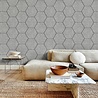 Oppio OPPIO Viltpaneel Licht Grijs - HEXAGON - 280x60 cm - Brandvertragend & Geluiddempend