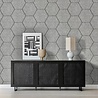 Oppio OPPIO Viltpaneel Licht Grijs - HEXAGON - 280x60 cm - Brandvertragend & Geluiddempend